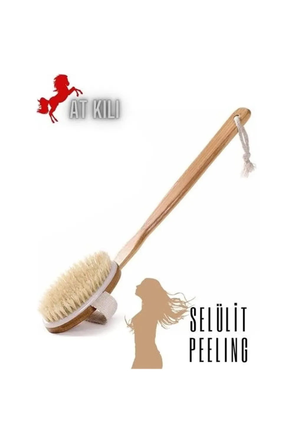 At Kılı Kuru Islak Selülit Peeling Fırçası
