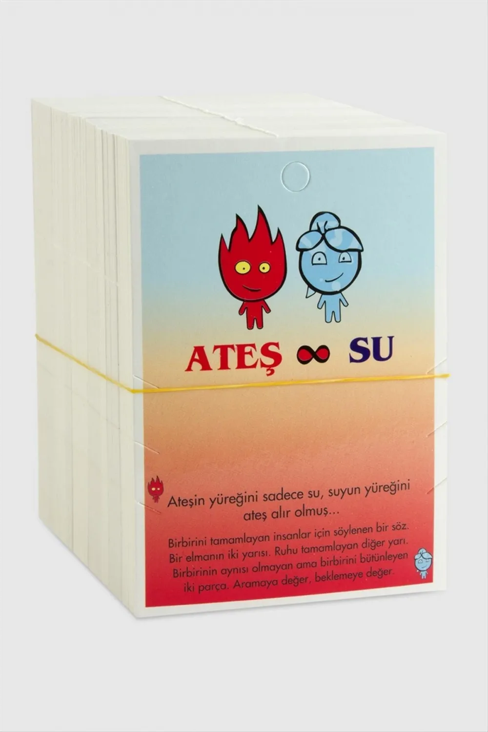 Ateş Su Bileklik Kartı