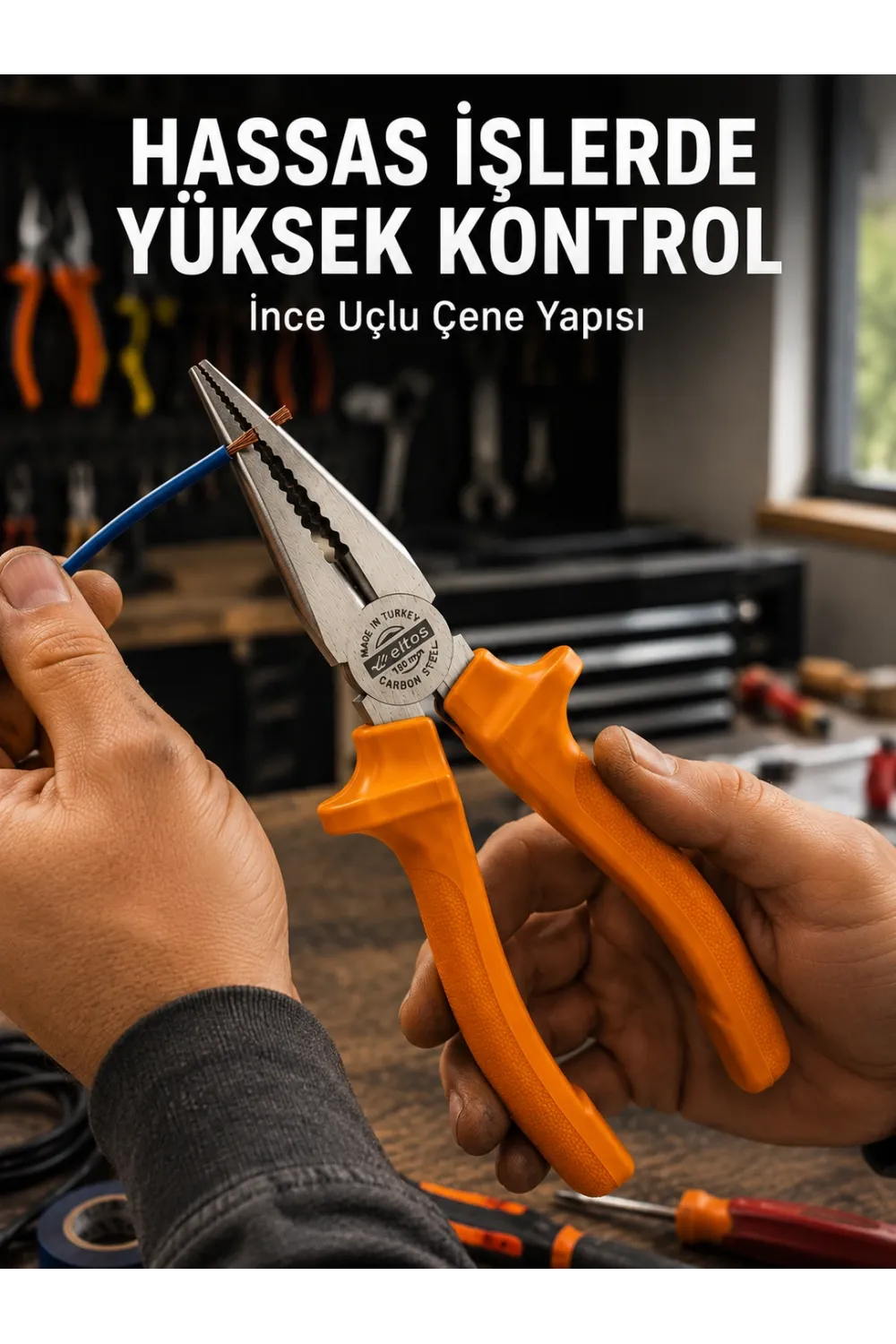 Atölye Ve Günlük Kullanıma Uygun Profesyonel Çelik Pense