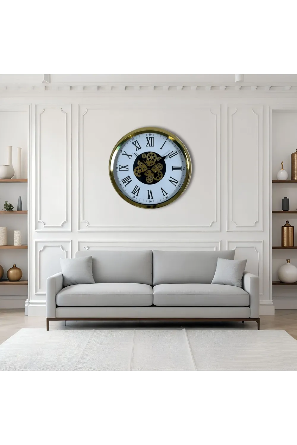 Aurelius Gold 60 Cm Çarklı Duvar Saati