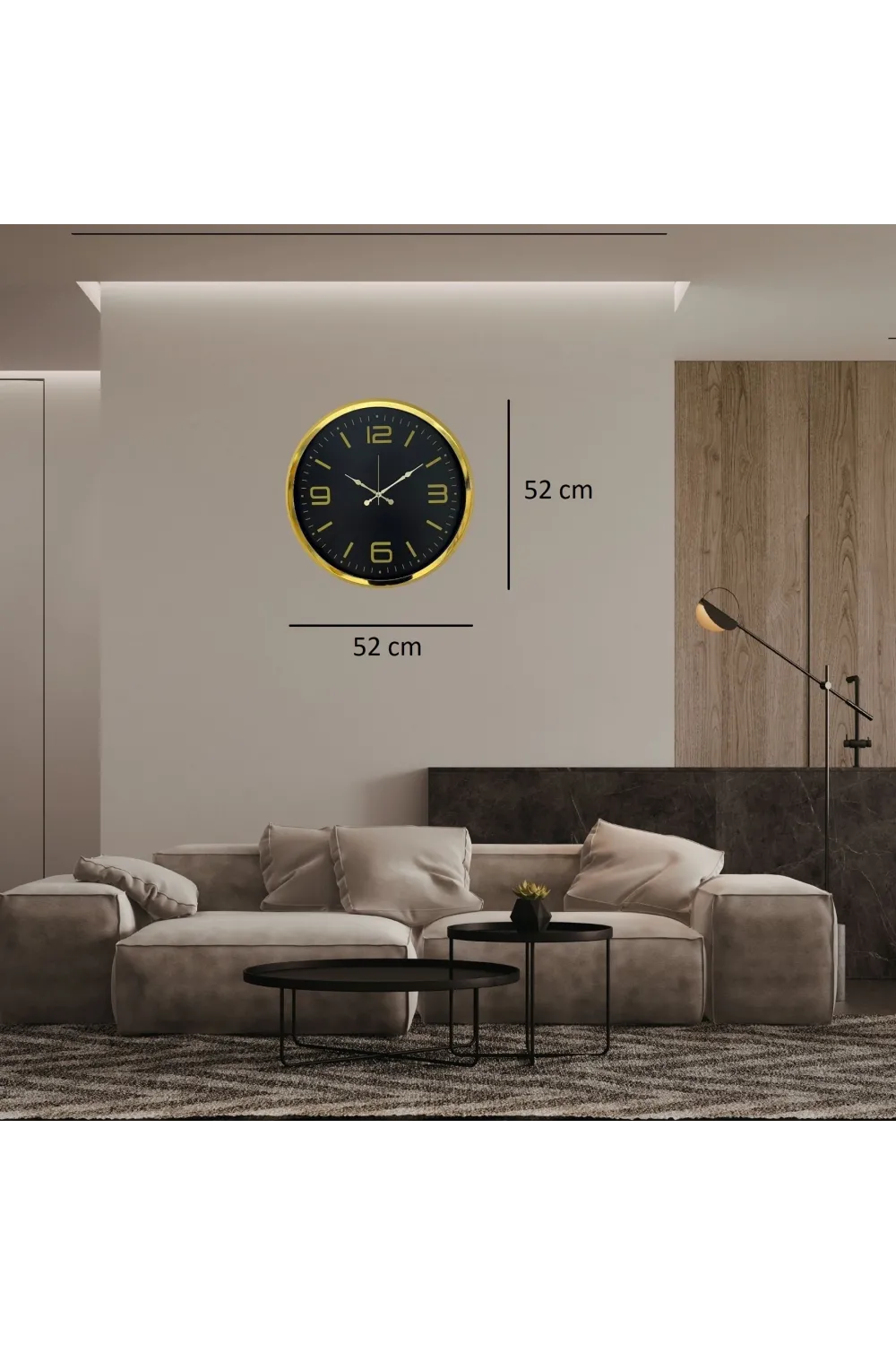 Auro Gold 52 x 52 Cm Duvar Saati