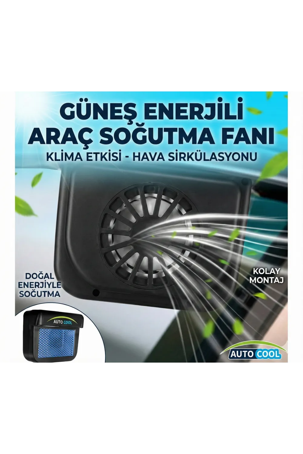 Auto Cool Güneş Enerjisiyle Çalışan Araç İçi Soğutucu