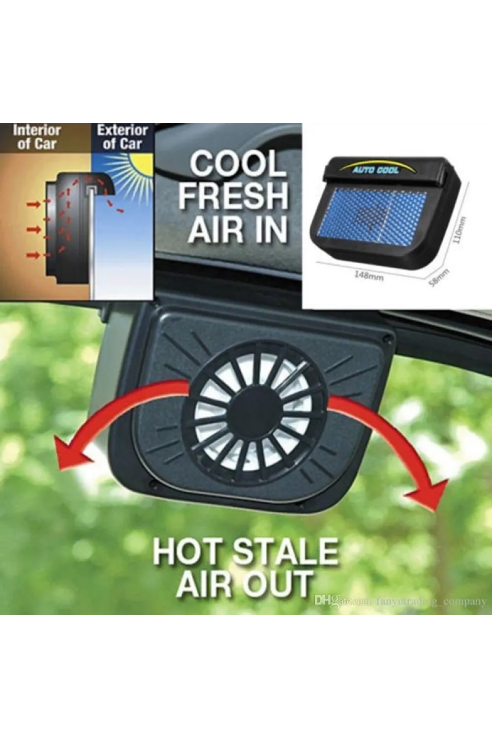 Auto Cool Güneş Enerjisiyle Çalışan Araç İçi Soğutucu