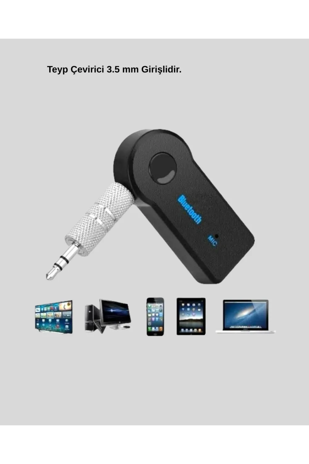 Aux Bluetooth Adaptör Ve 38w Hızlı Araç Şarj Cihazı Seti