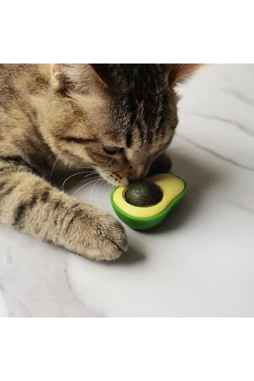 Avokado Model Yapışkanlı Kedi Oyuncağı Yenilebilir Kedi Nanesi Otu