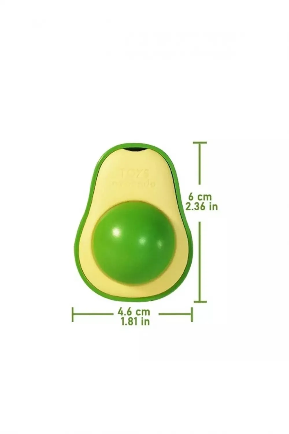 Avokado Tasarımlı Kedi Yalama Topu