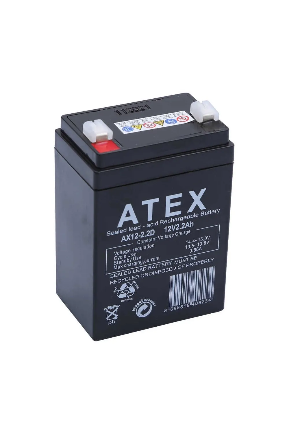 AX12-2.2 12V 2.2Ah Dik Akü