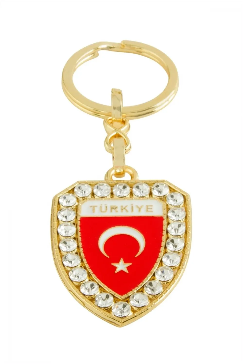 Ay Yıldız Taşlı Anahtarlık