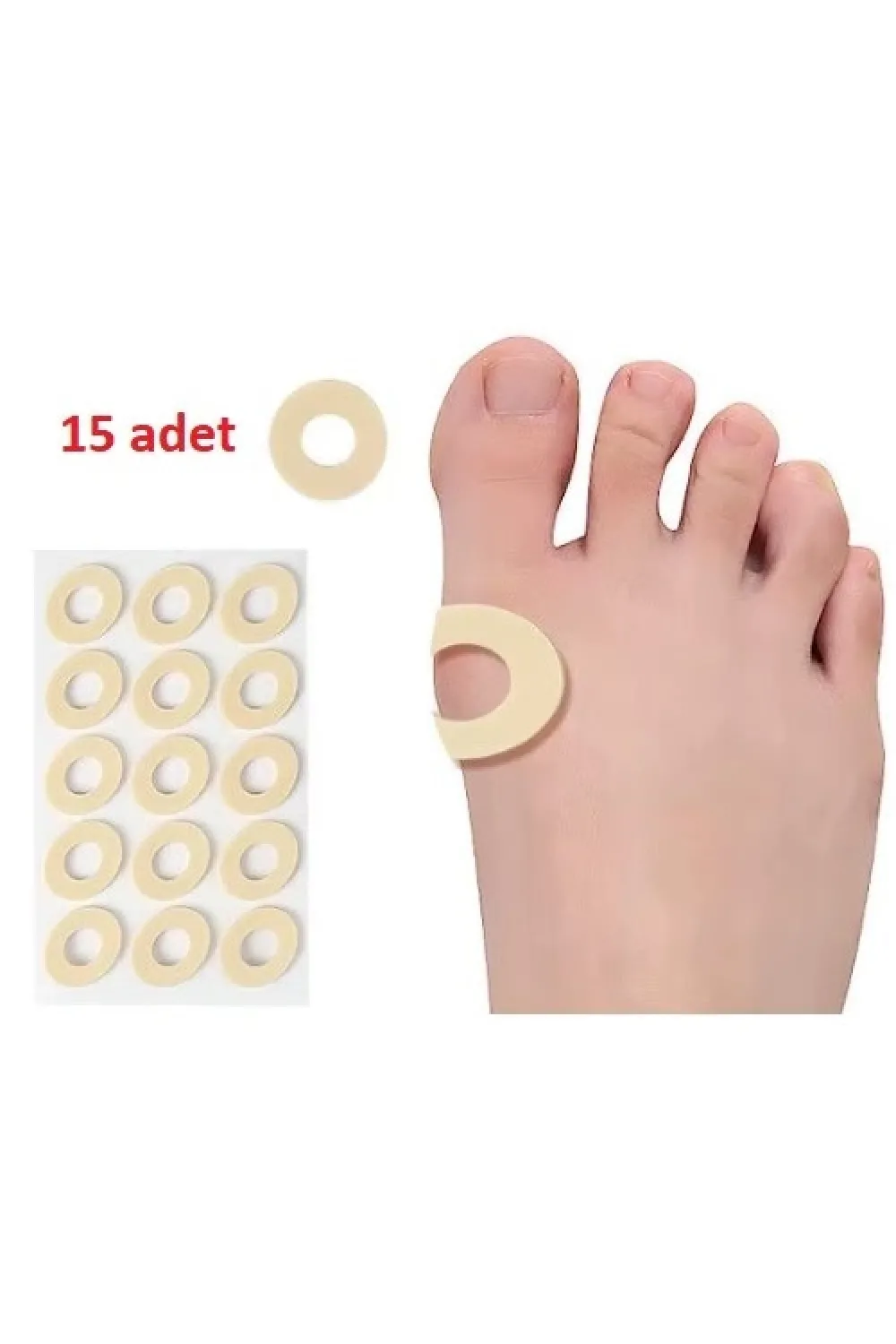 Ayak Nokta Pedi Sünger Yastık  15 li