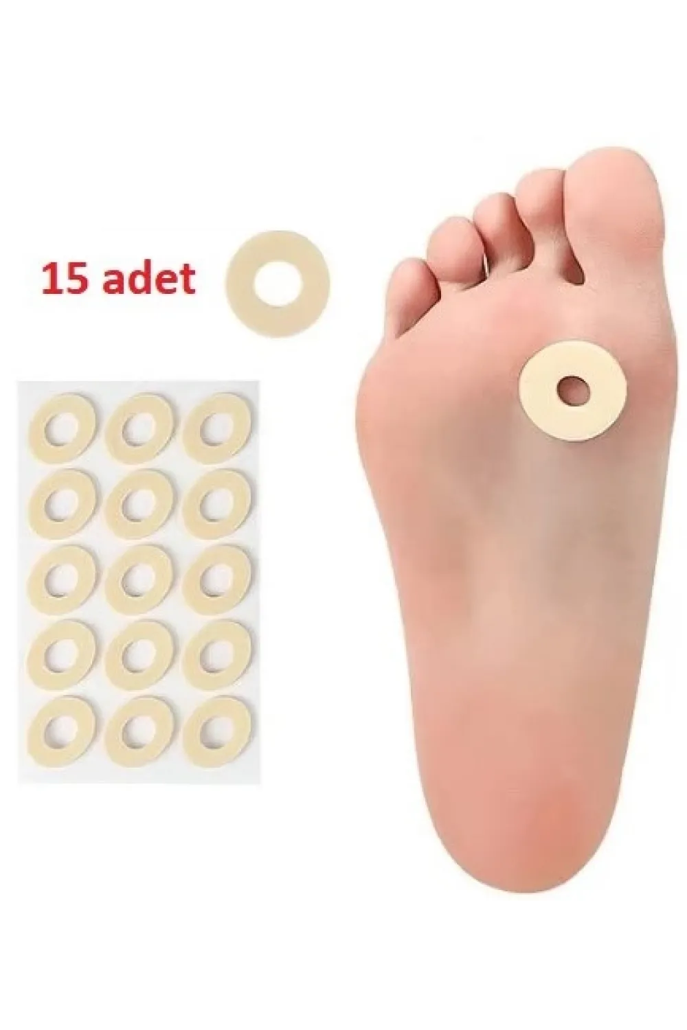 Ayak Nokta Pedi Sünger Yastık  15 Li