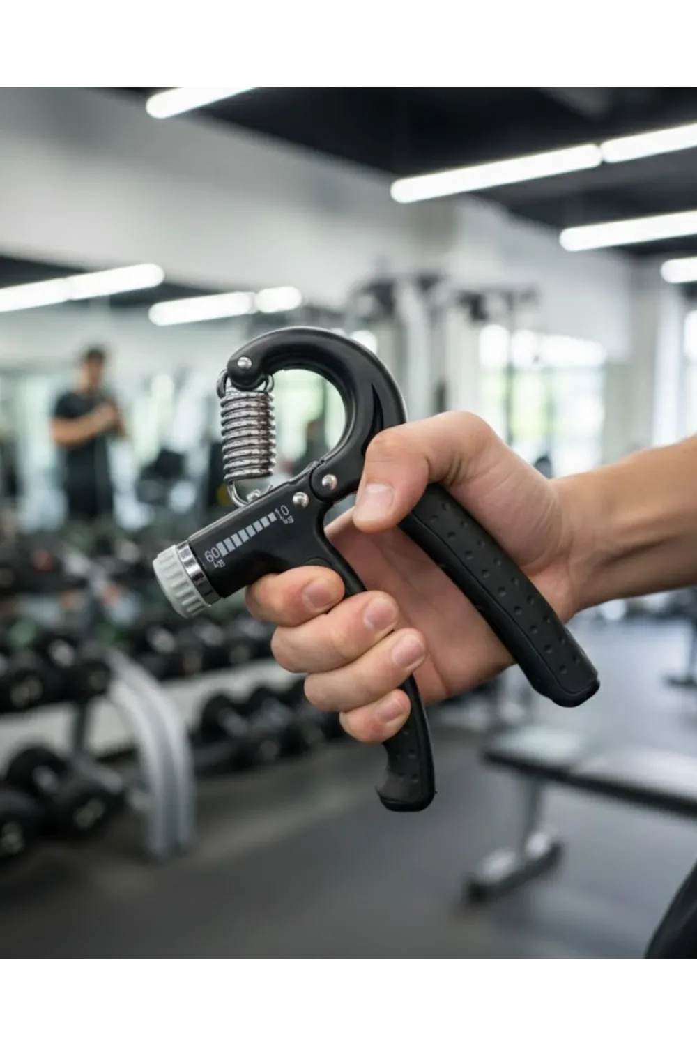 Ayarlanabilir El Yayı Sayaçlı Paslanmaz Çelik 5–60 Kg Direnç