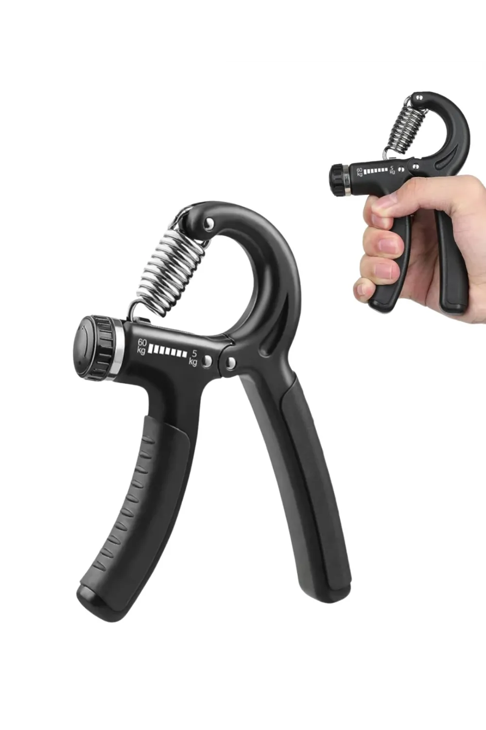 Ayarlanabilir El Yayı Sayaçlı Paslanmaz Çelik 5–60 Kg Direnç