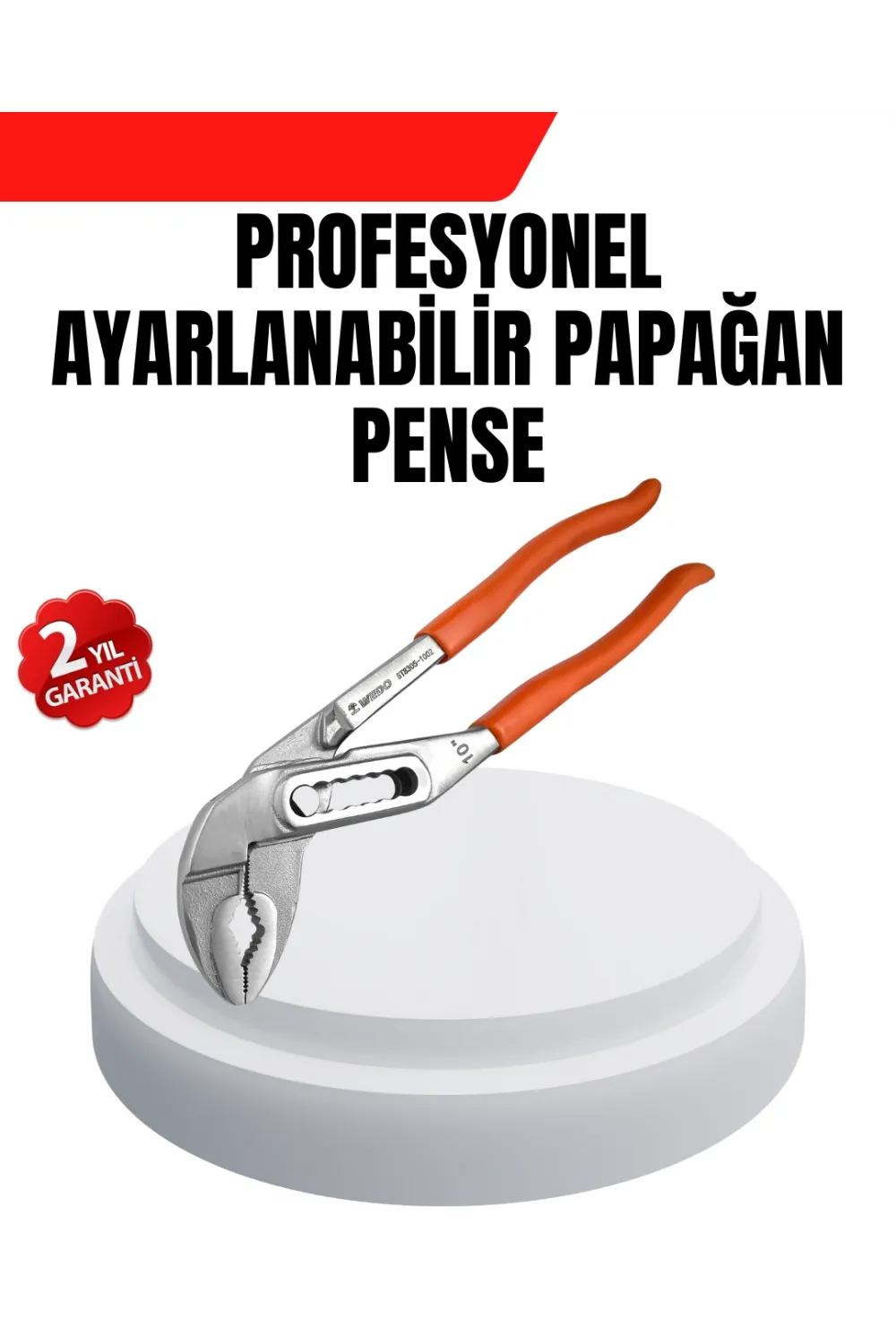 Ayarlanabilir Kurbağacık Pense Boru Anahtarı Çelik Malzeme