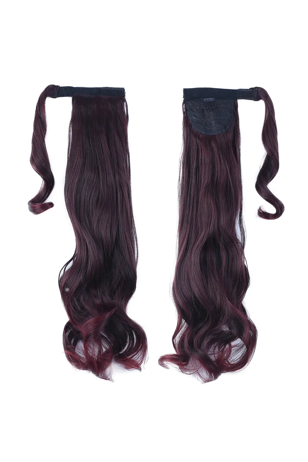 Bağlamalı Dalgalı At Kuyruğu - Koyu Kızıl