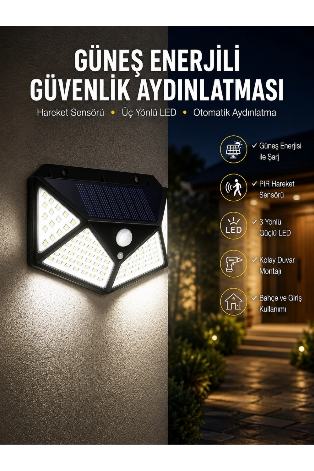 Bahçe Balkon Ve Teras Aydınlatma Led Işık