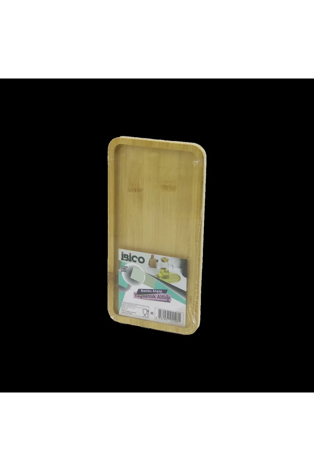 Bambu Ahşap Dikdörtgen Mini Tepsi 12 x 23.4 x 0.8 cm