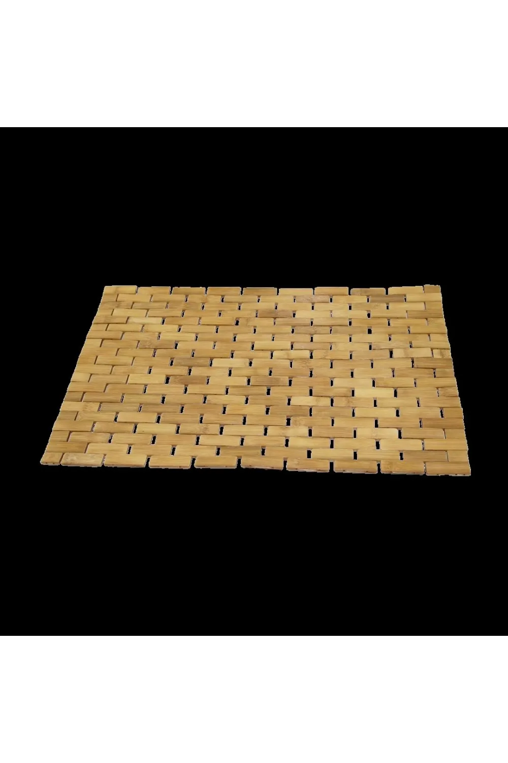 Bambu Ahşap Kaymaz Banyo Paspası 42x62 cm