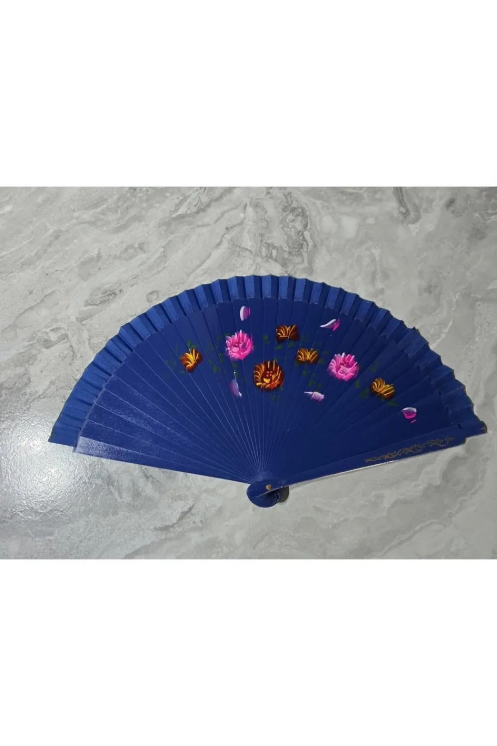 Bambu Çift Taraflı Yelpaze Karışık Renkler 12li Paket
