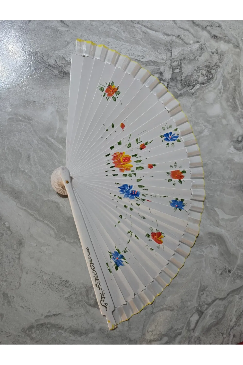 Bambu Çift Taraflı Yelpaze Karışık Renkler 12li Paket