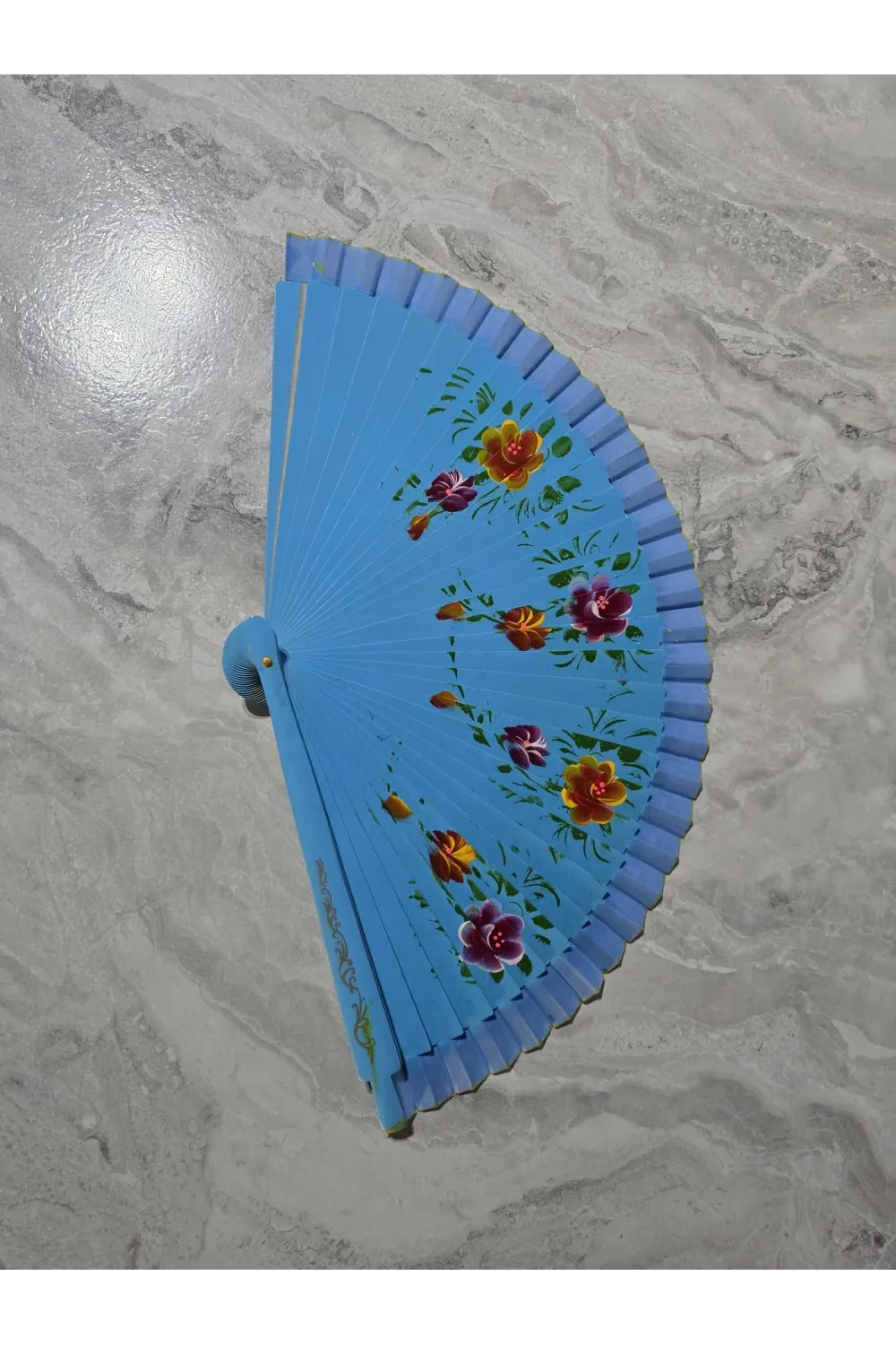 Bambu Çift Taraflı Yelpaze Karışık Renkler 12li Paket