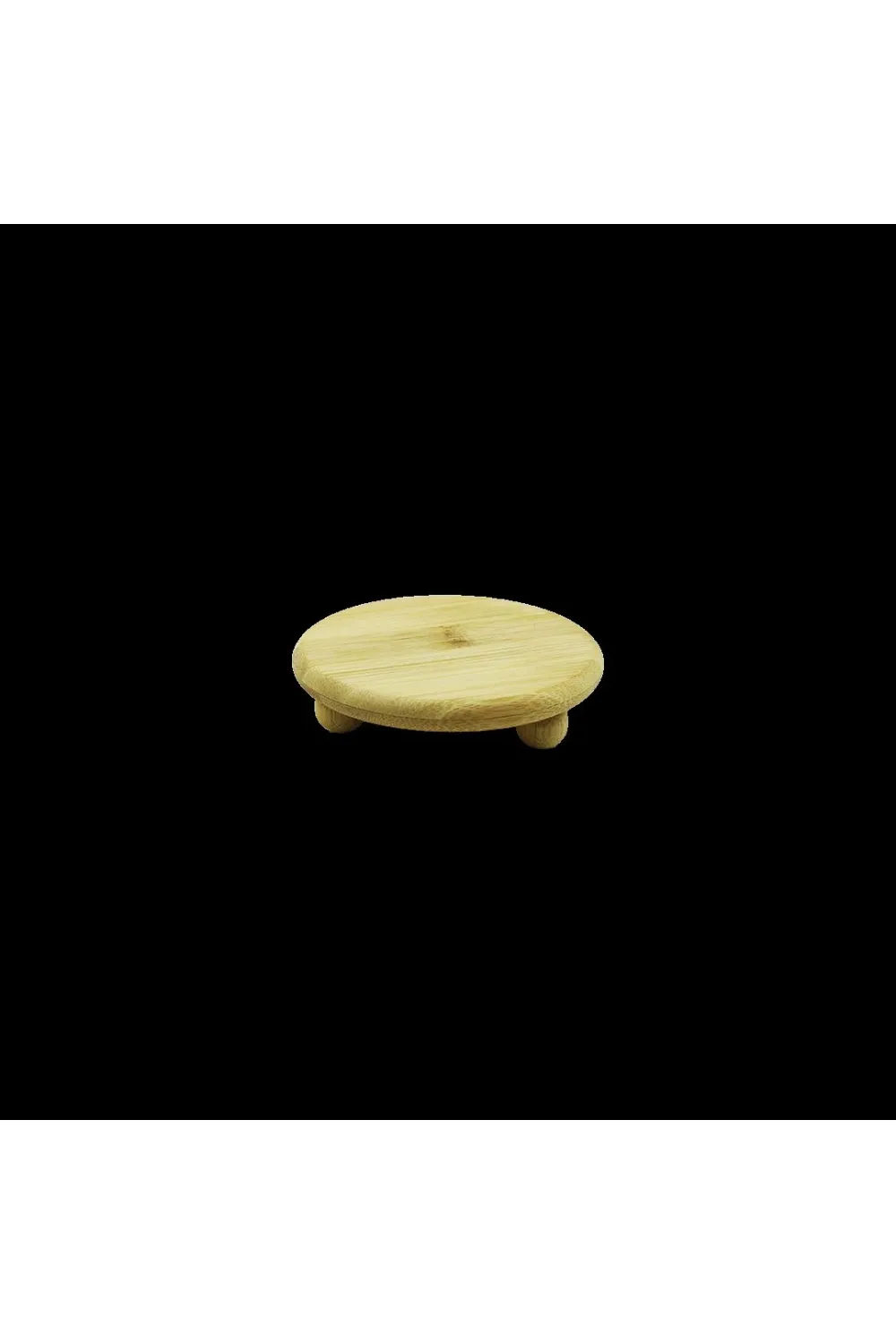 Bambu Sunum Tabağı Ayaklı 11x11 cm