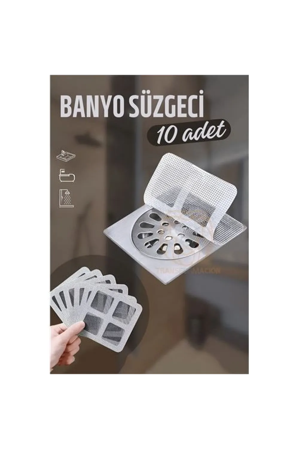 Banyo Gider Süzgeci 10 ADET 721135
