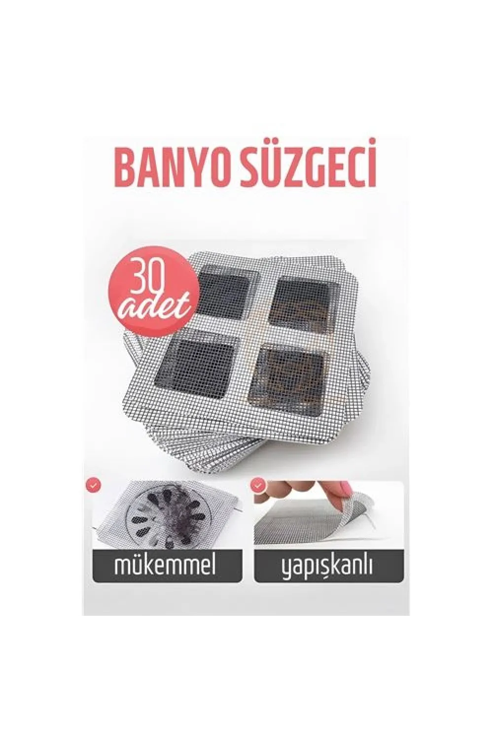 Banyo Gider Süzgeci 30 ADET 721136