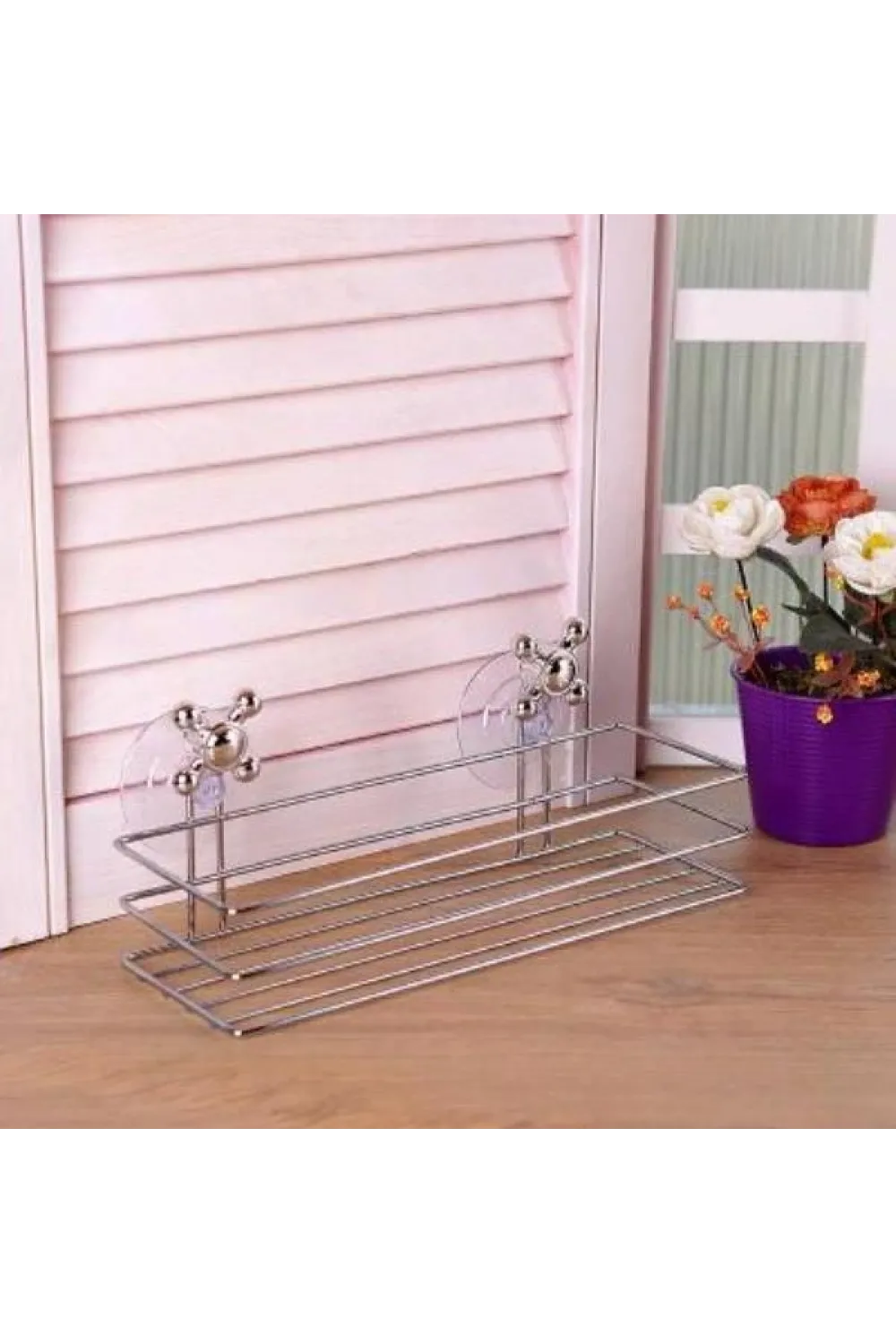 Banyo Organizeri - Çok Amaçlı Dörtgen Vantuzlu