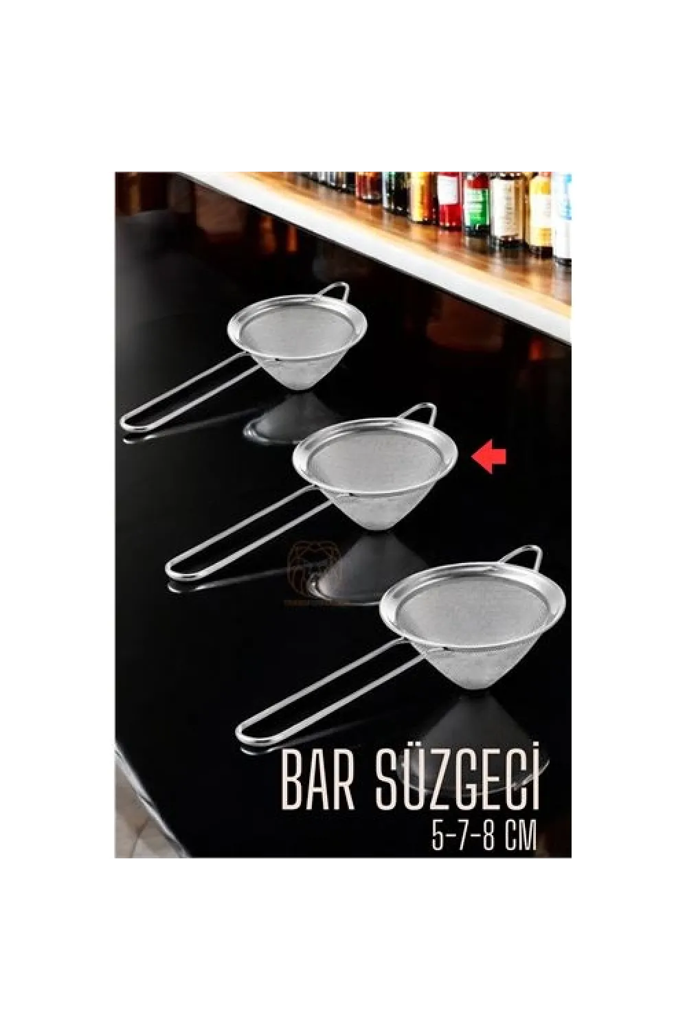 Bar Süzgeci Bar Strainer 3 Boy Set 5 7 8 cm