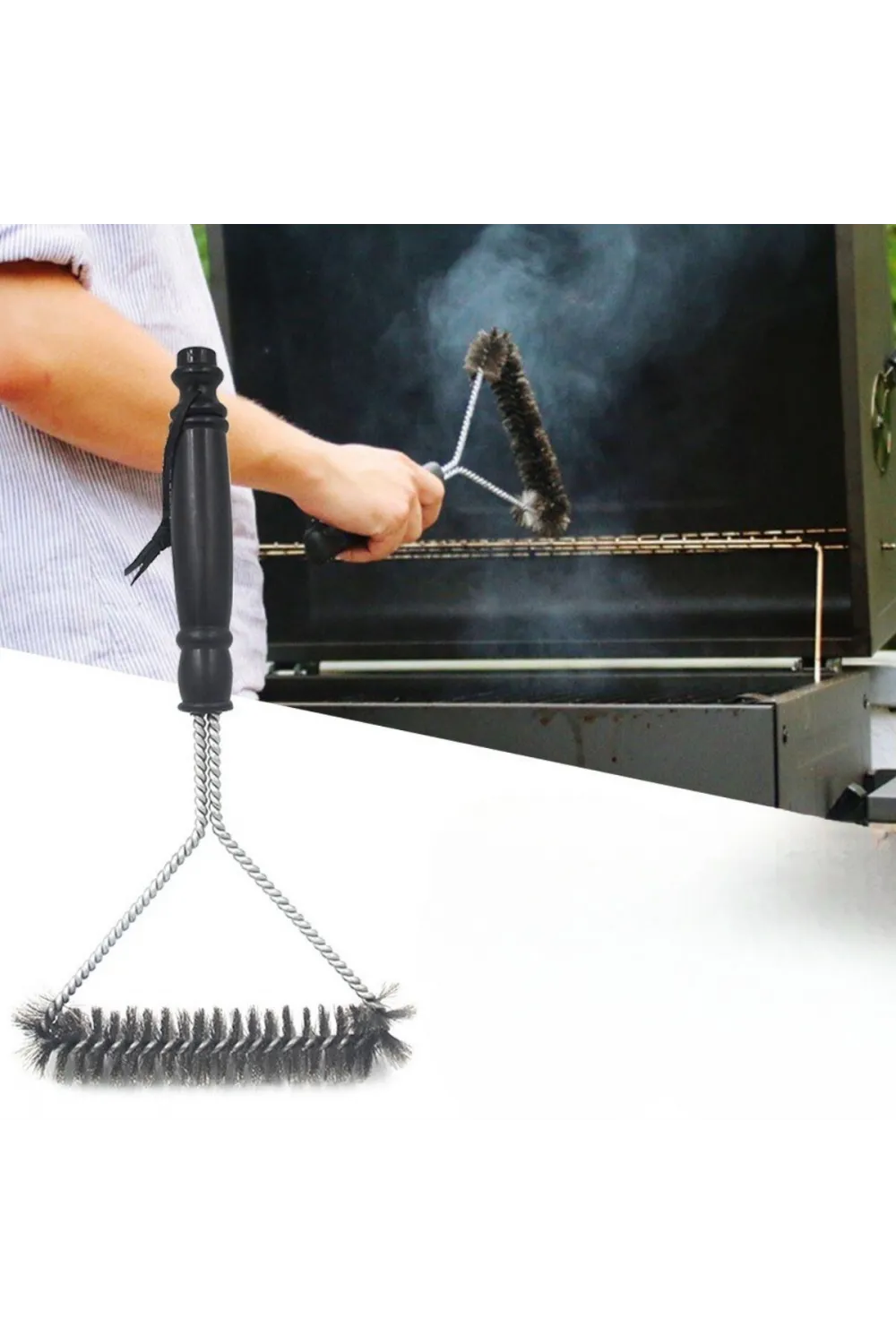 Barbekü Mangal Izgara Teli Temizlik Fırçası