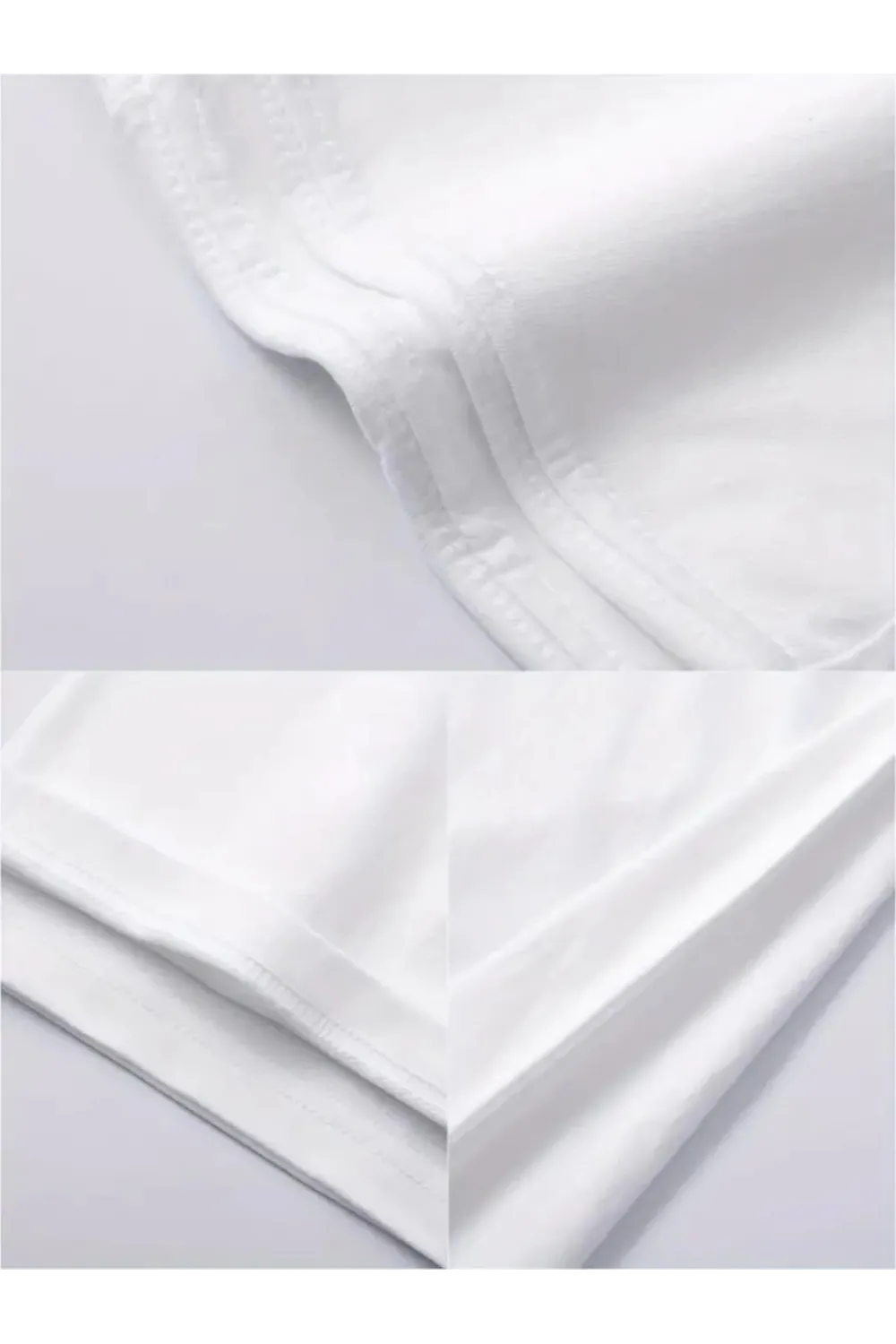 Baskılı Oversize Bisiklet Yaka T-shirt - Beyaz