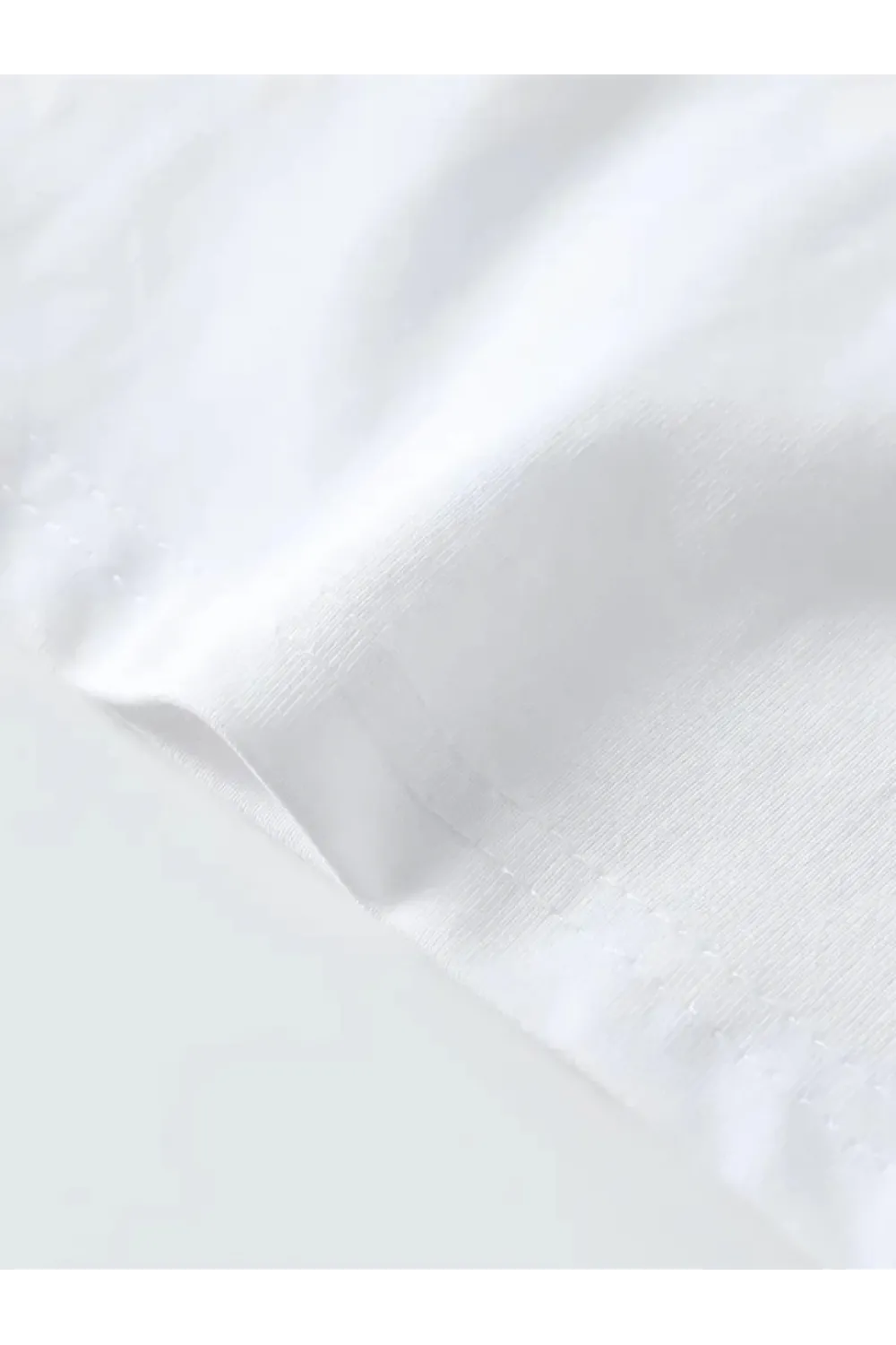 Baskılı Oversize Bisiklet Yaka T-shirt - Beyaz