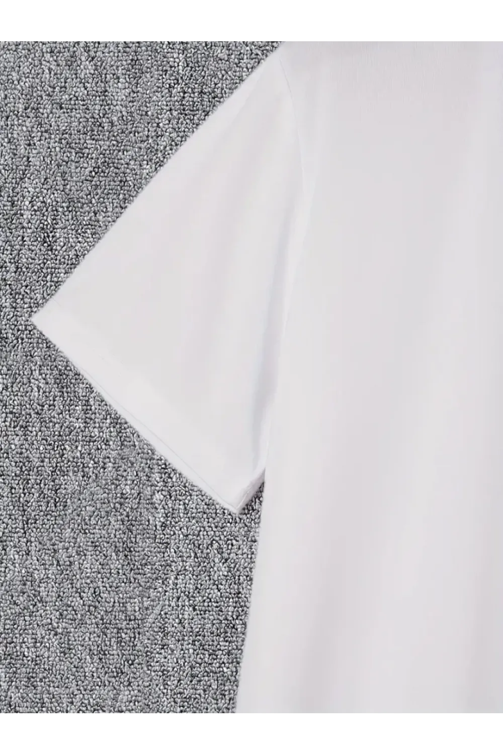 Baskılı Oversize Bisiklet Yaka T-shirt - Beyaz