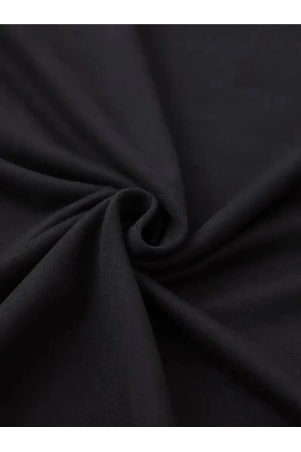 Baskılı Oversize Bisiklet Yaka T-shirt - Siyah