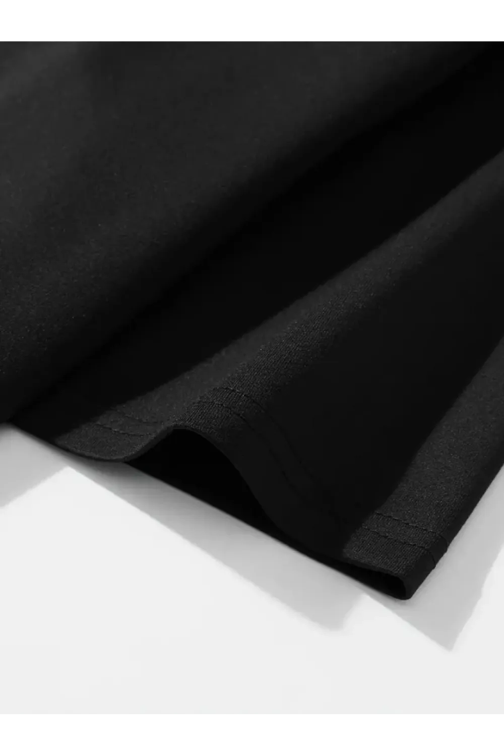 Baskılı Oversize Bisiklet Yaka T-shirt - Siyah