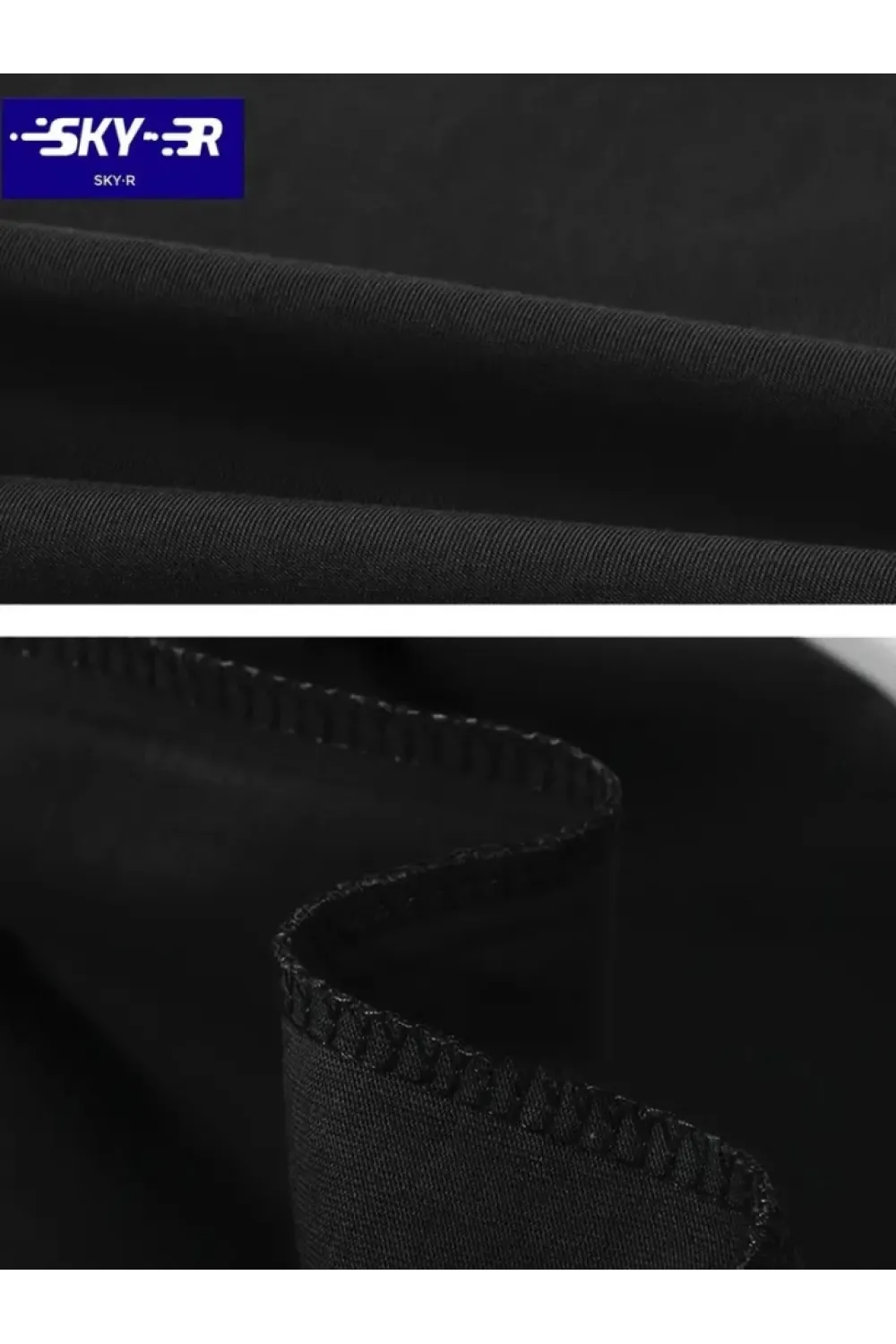 Baskılı Oversize Bisiklet Yaka T-shirt - Siyah