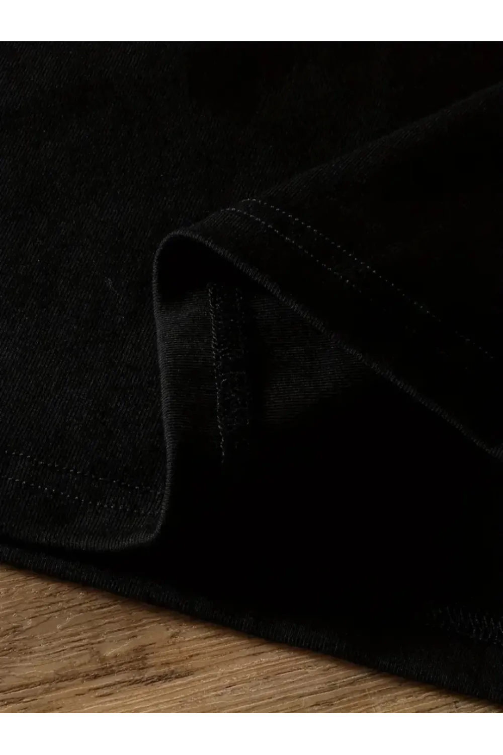 Baskılı Oversize Bisiklet Yaka T-shirt - Siyah