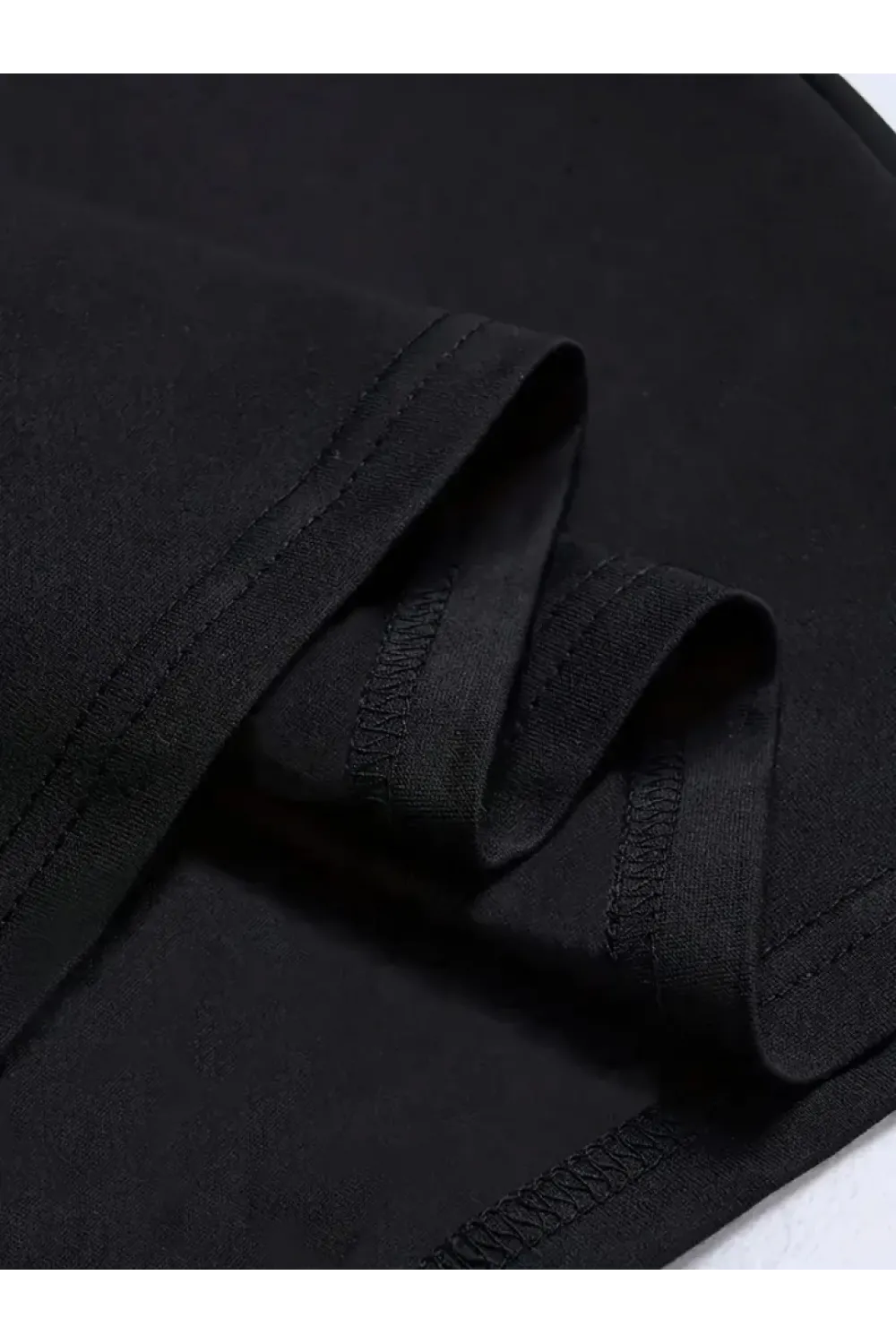 Baskılı Oversize Bisiklet Yaka T-shirt - Siyah