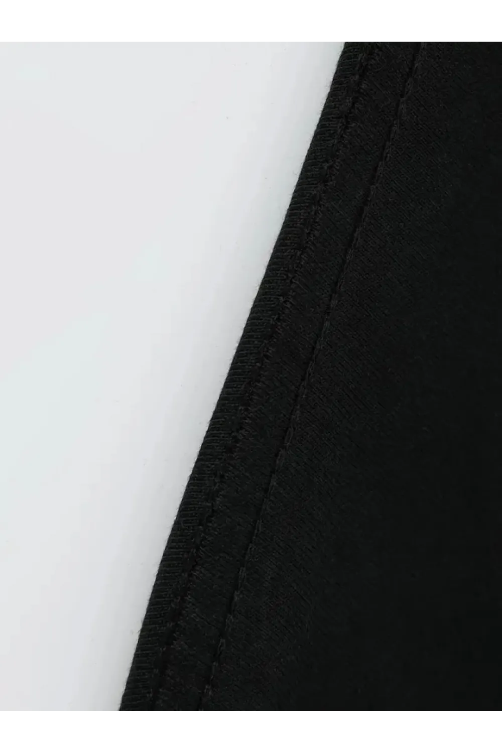 Baskılı Oversize Bisiklet Yaka T-shirt - Siyah