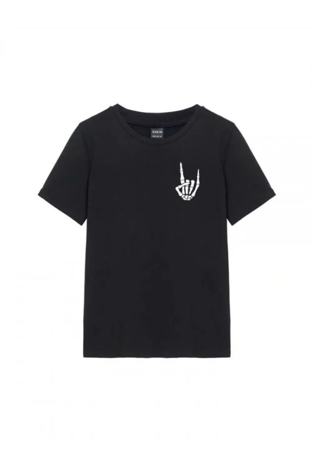 Baskılı T-shirt - Siyah