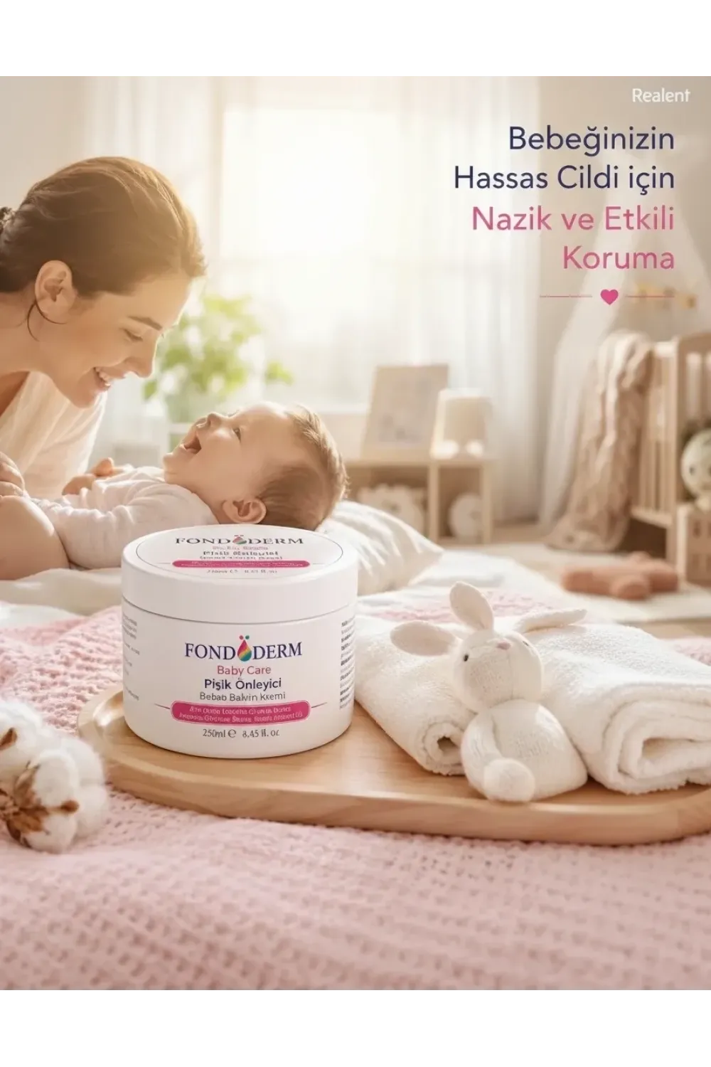 Bebek Pişik Kremi Çinko Oksit ve Lanolin İçerikli Bariyer Krem Yoğun Onarıcı Cilt Bakım Kremi