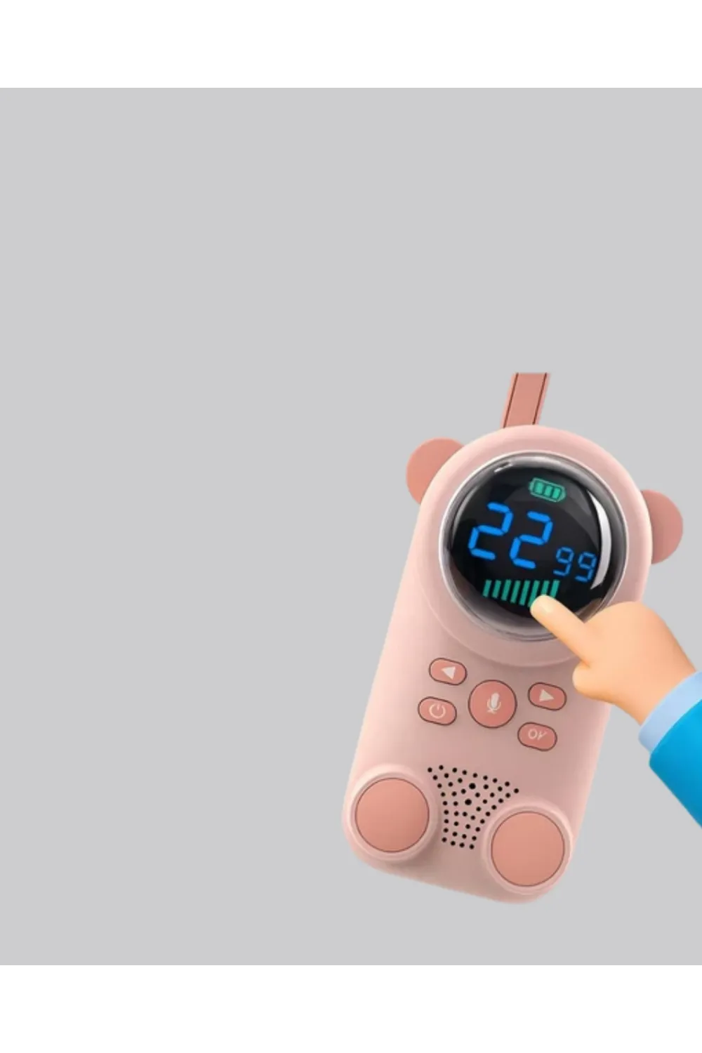 Bebek Telsizi Lcd Ekran Vox İki Yönlü İletişim Usb Şarj Hafif