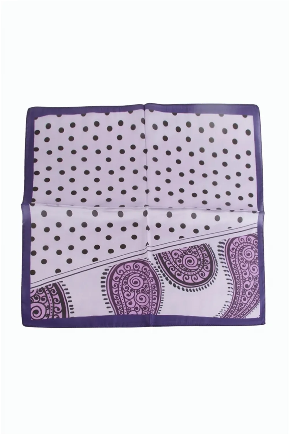 Benekli Desenli Zr Şifon Fular 50*50 cm