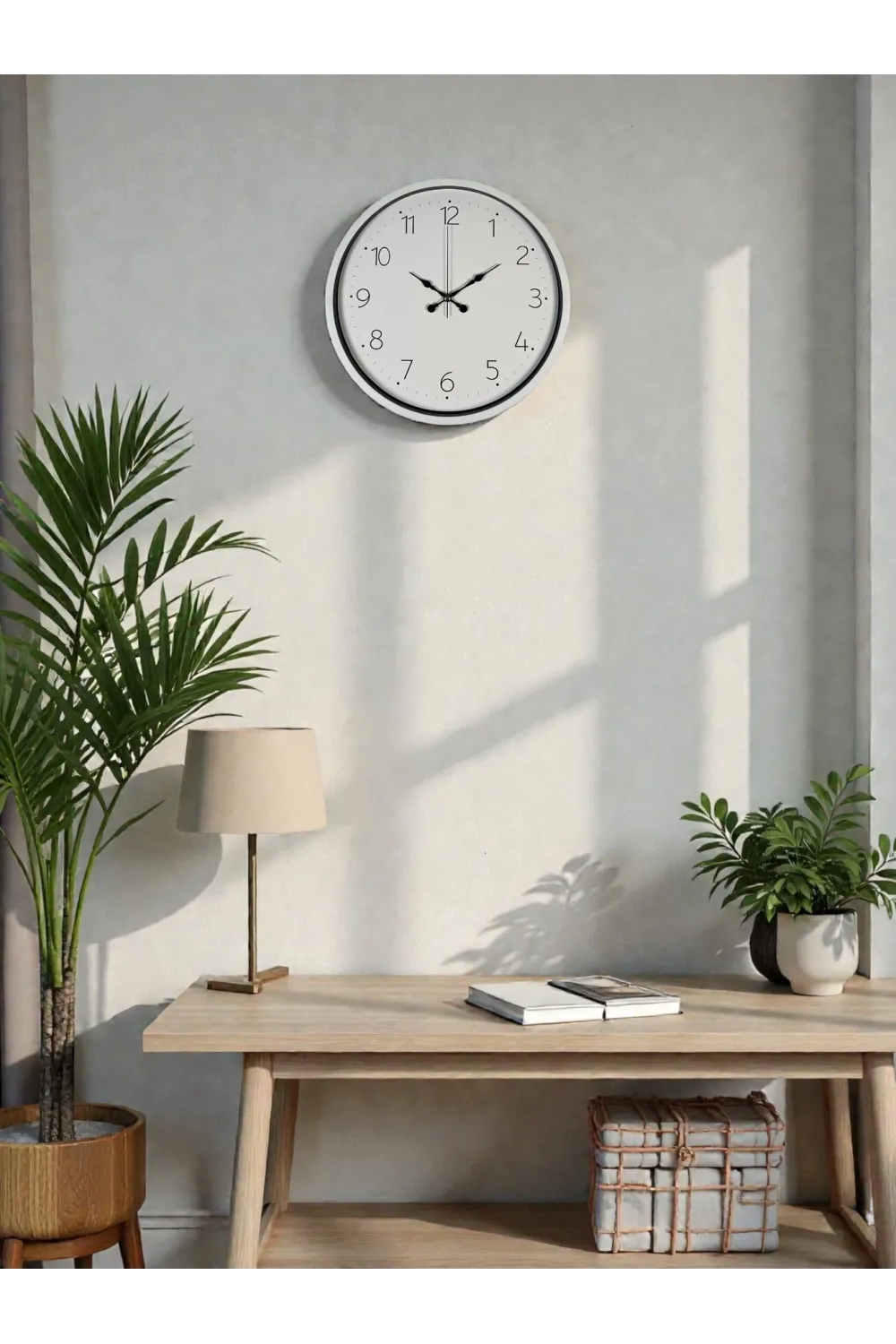 Beyaz 36 Cm Standart Duvar Saati