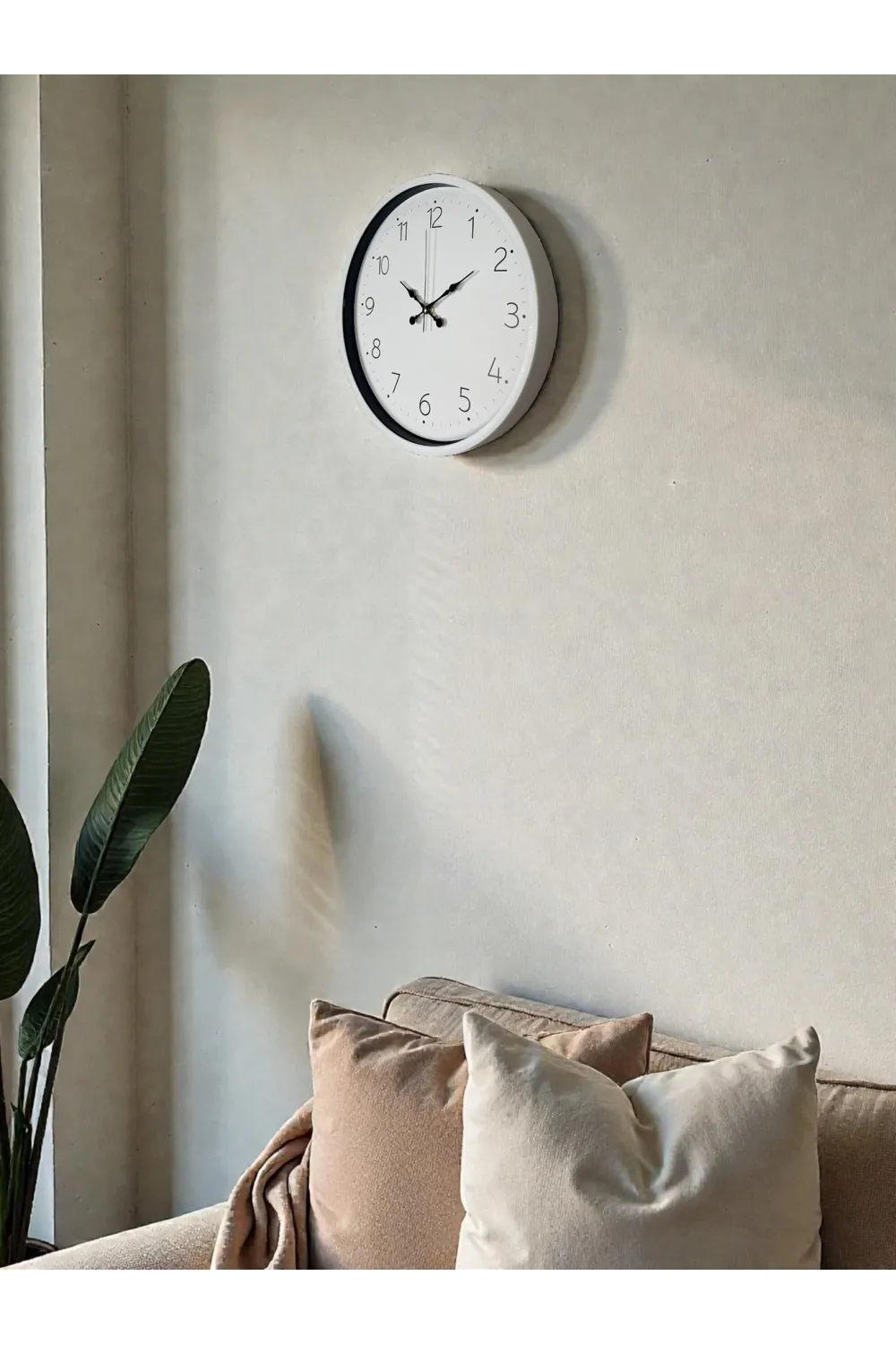 Beyaz 36 Cm Standart Duvar Saati