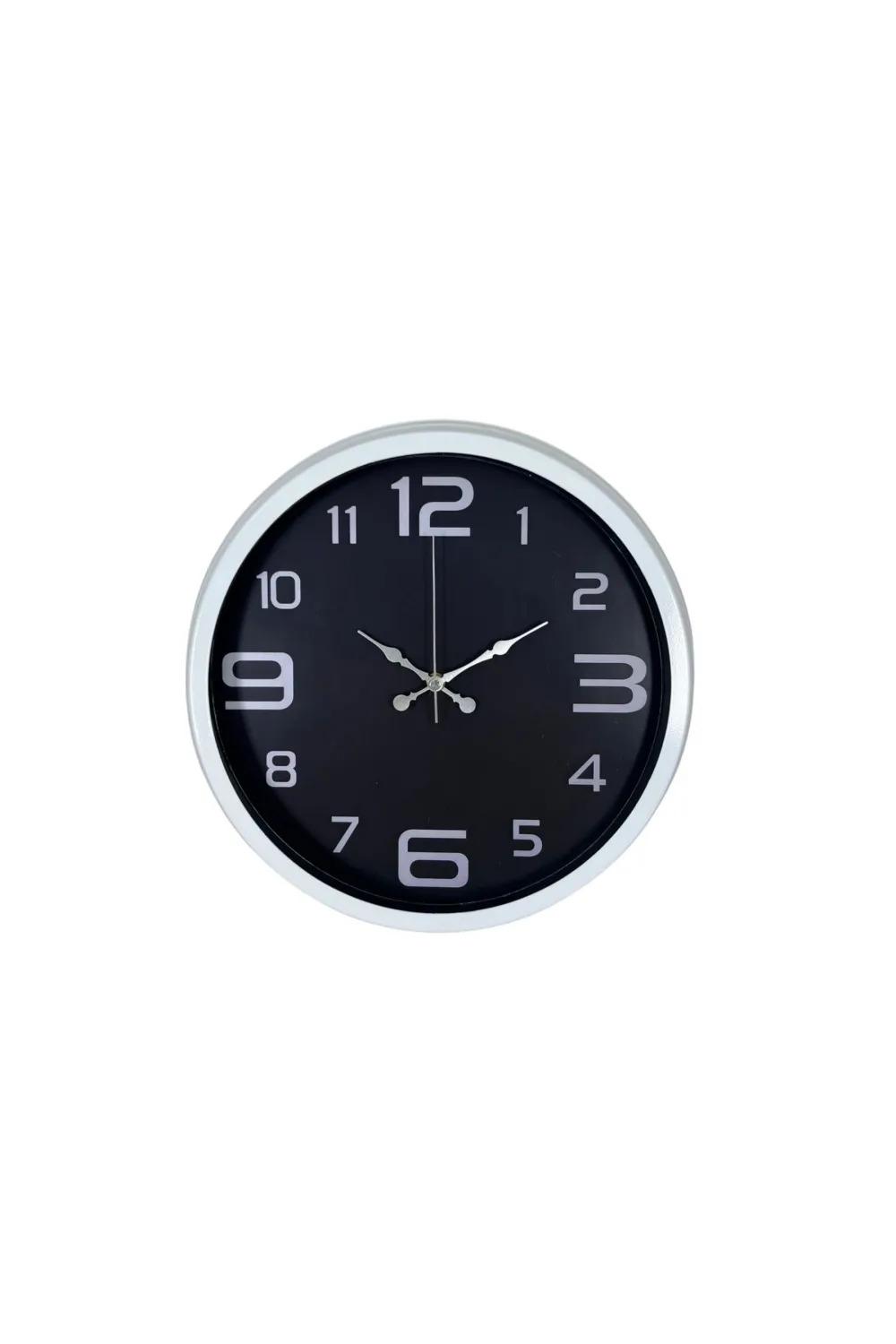 Beyaz 40 Cm Metal Modern Duvar Saati