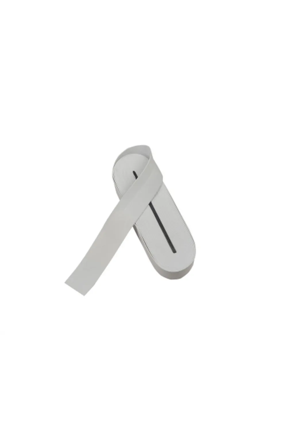 Beyaz - 4cm Paça Lastik Yassı Geniş 10mt