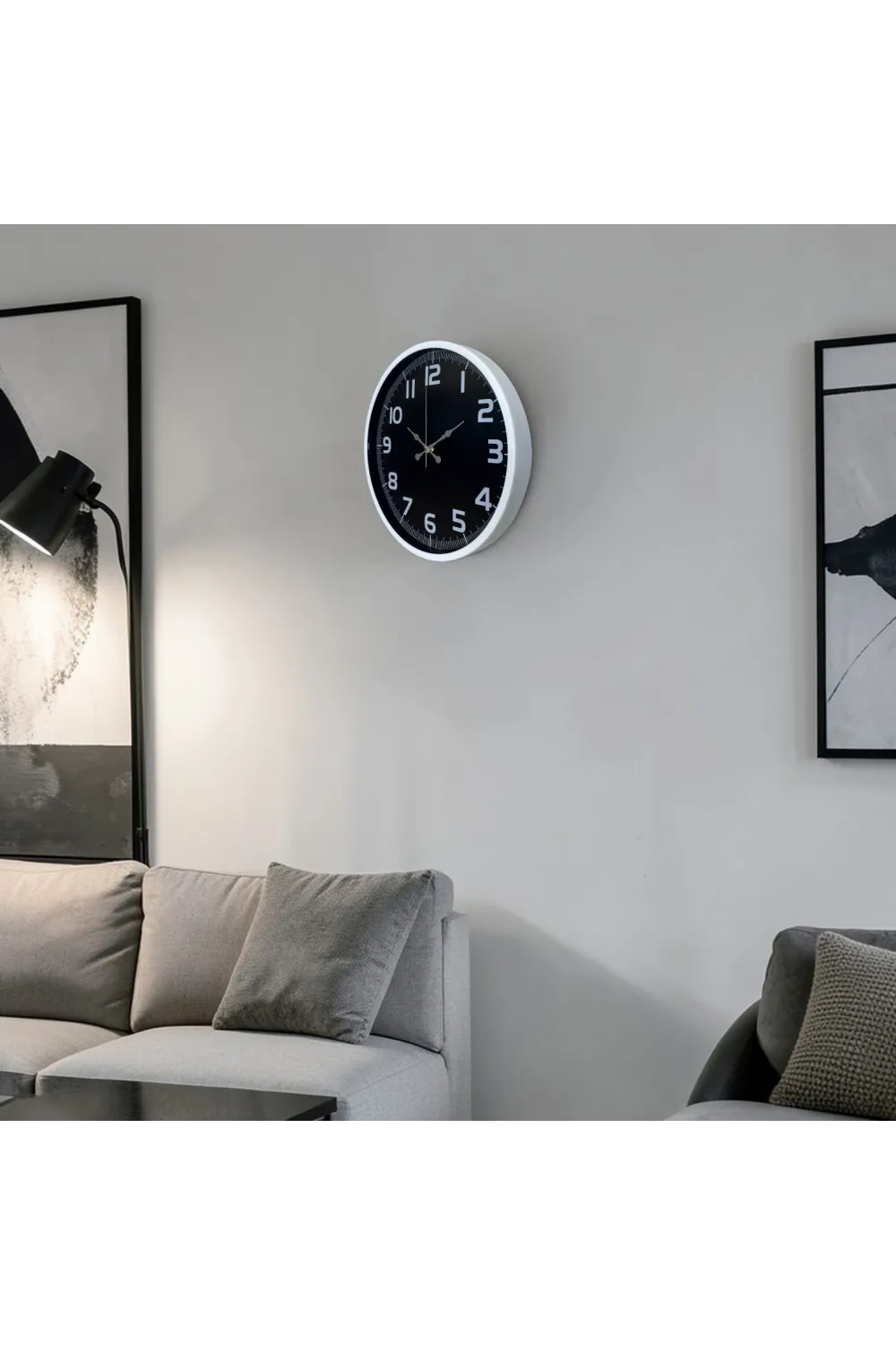 Beyaz Elegance 36 Cm Duvar Saati