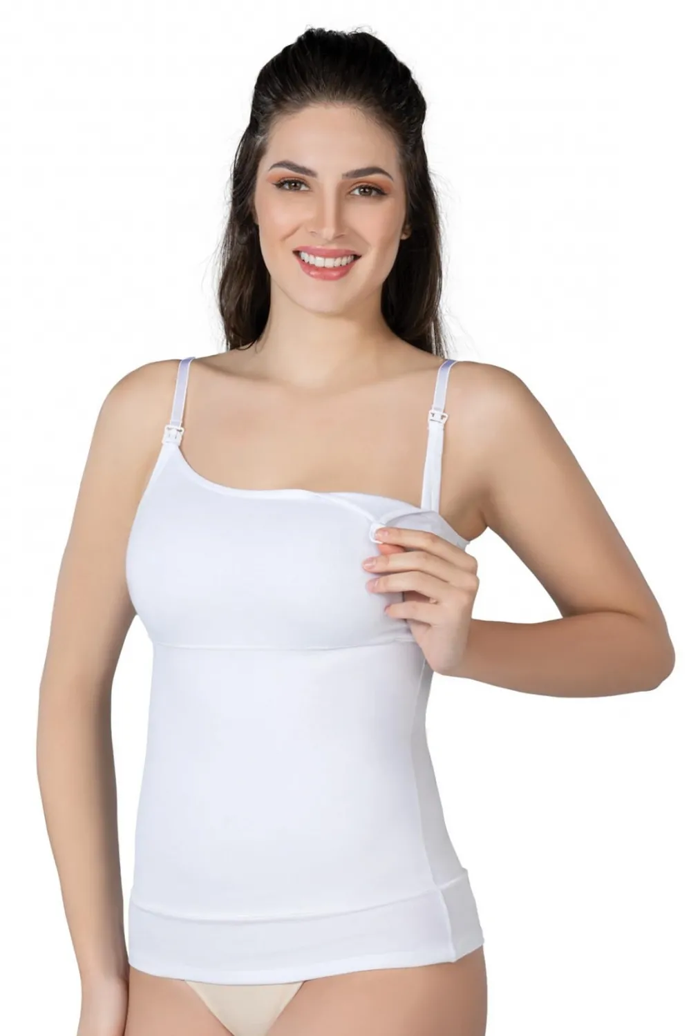 ieg™ BEYAZ MI  1402 Modal Cotton Emzirme Atlet Korse