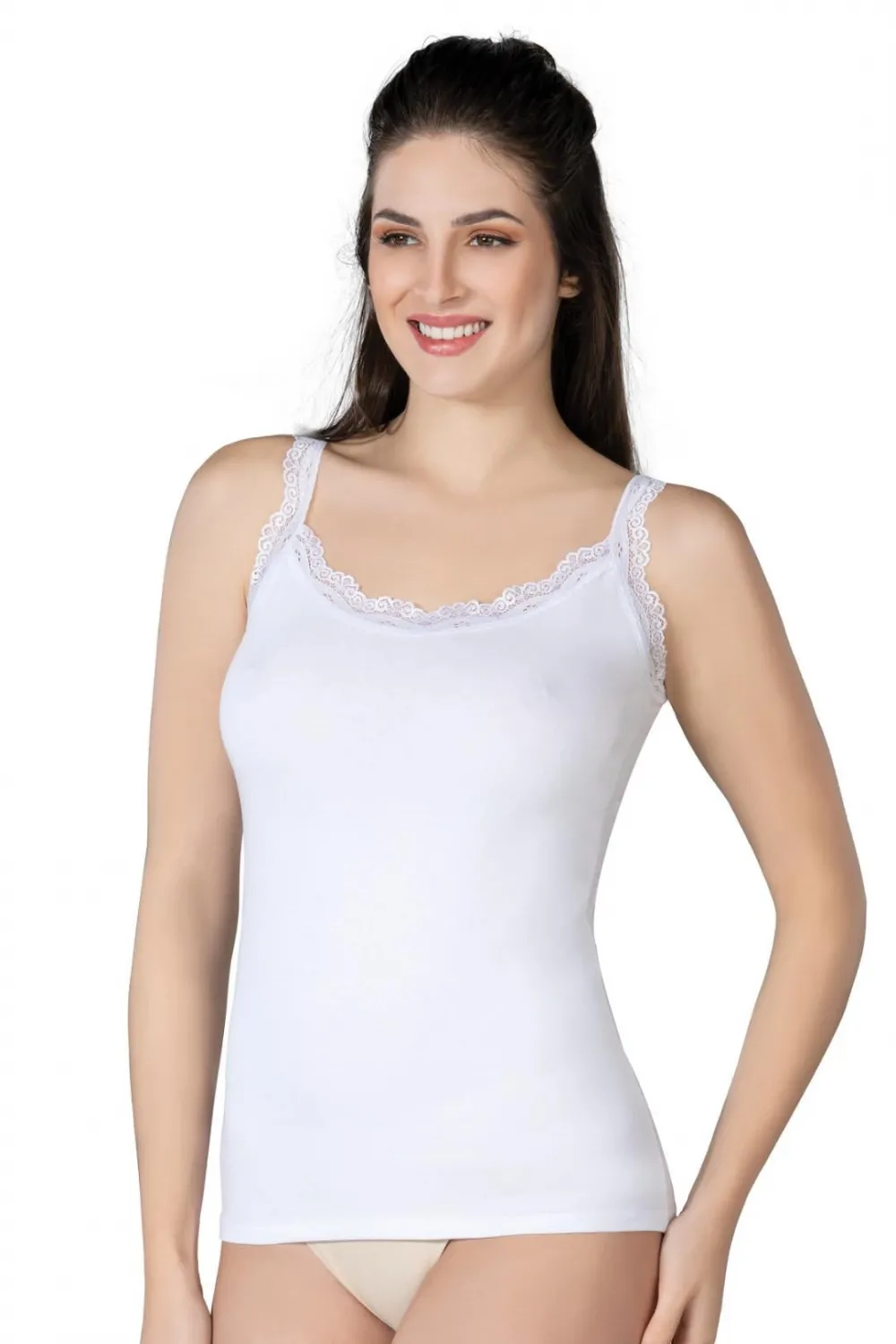 ieg™ BEYAZ MI  1411 Modal Cotton Dantelli Atlet